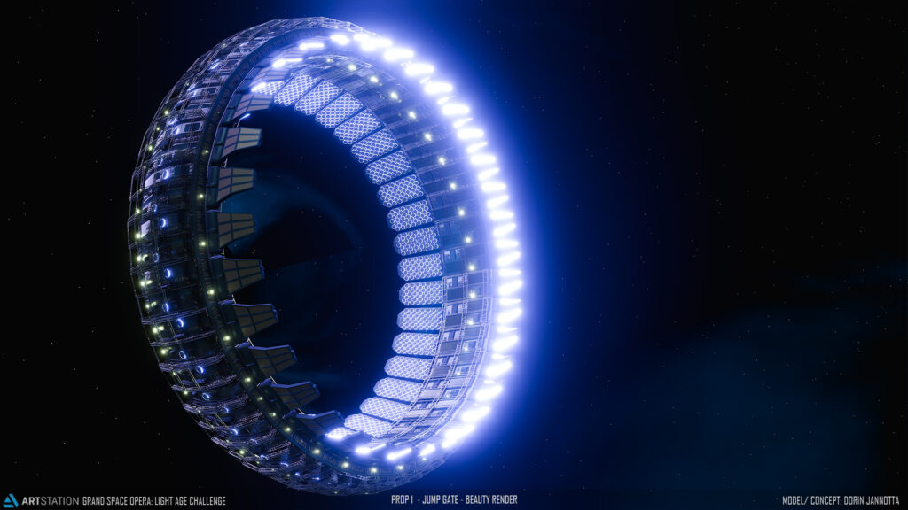 3D Space station created for Artstation challenge