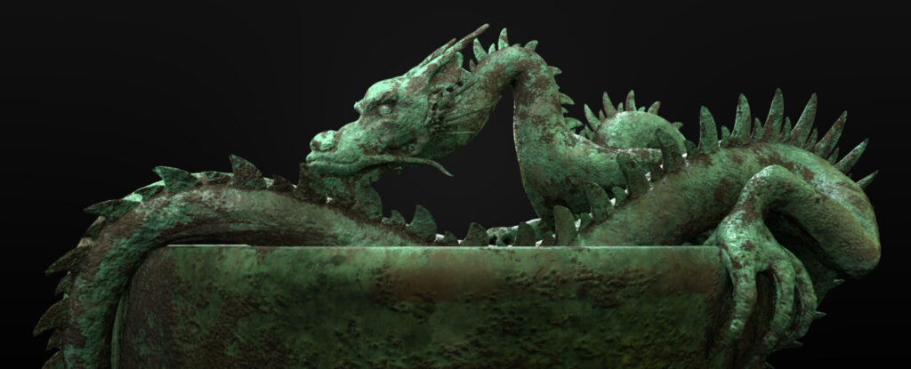 Water Dragon created in Blender 3D