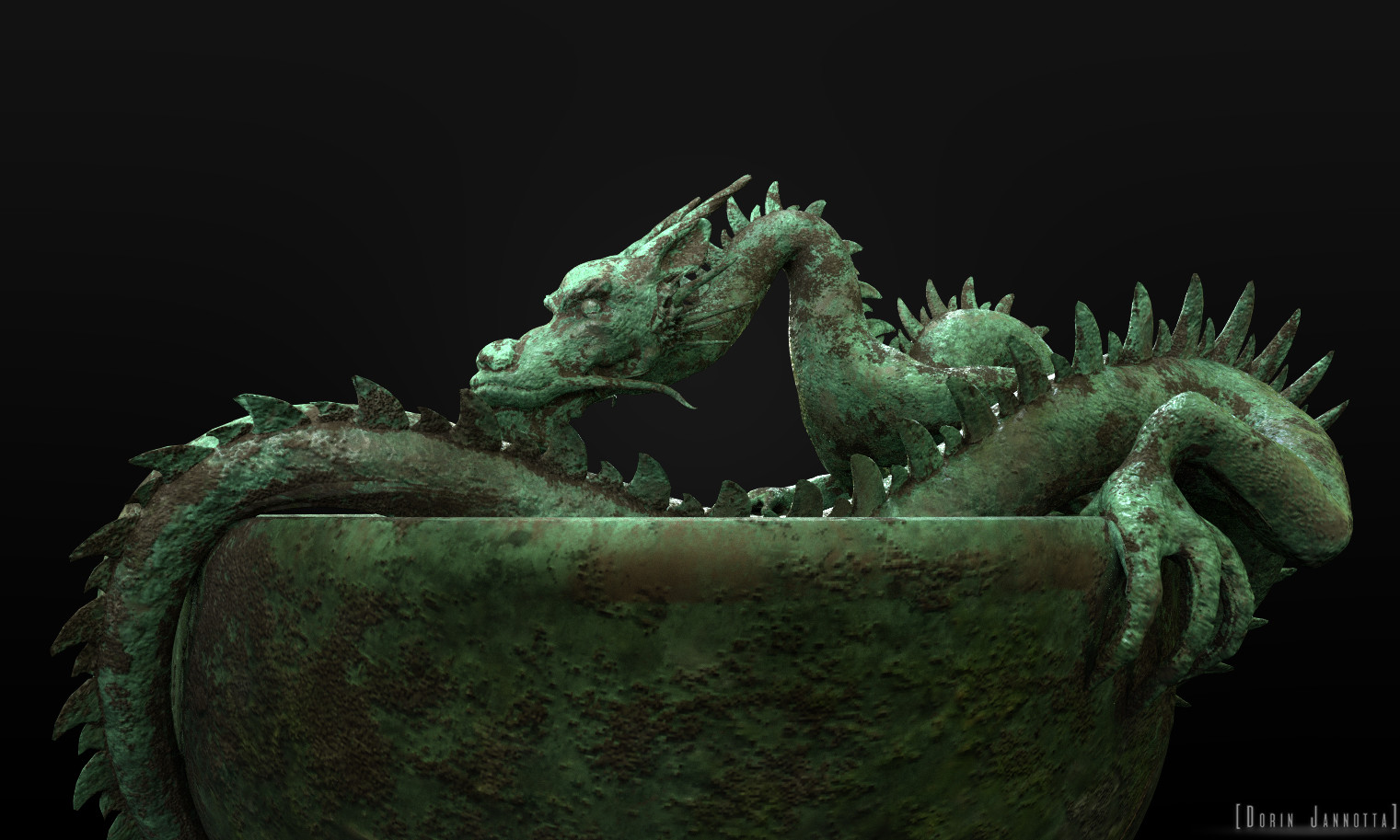Water Dragon created in Blender 3D
